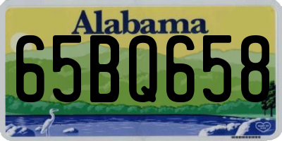 AL license plate 65BQ658