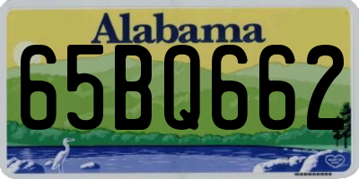AL license plate 65BQ662
