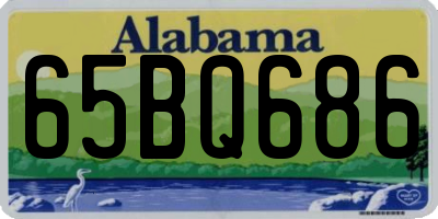 AL license plate 65BQ686