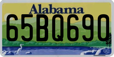 AL license plate 65BQ690