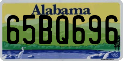 AL license plate 65BQ696