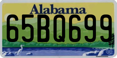 AL license plate 65BQ699