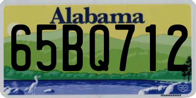 AL license plate 65BQ712