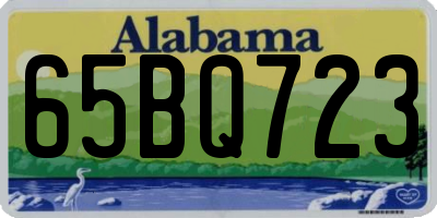 AL license plate 65BQ723