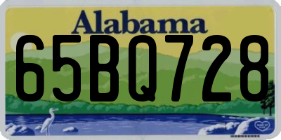 AL license plate 65BQ728