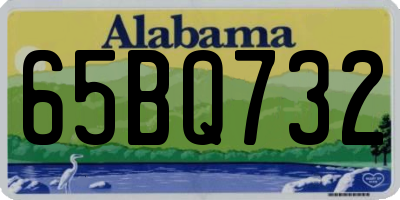AL license plate 65BQ732