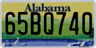 AL license plate 65BQ740