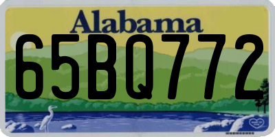 AL license plate 65BQ772