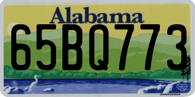 AL license plate 65BQ773
