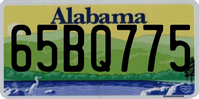 AL license plate 65BQ775
