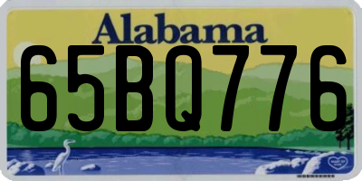AL license plate 65BQ776