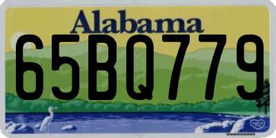 AL license plate 65BQ779