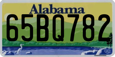 AL license plate 65BQ782