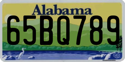 AL license plate 65BQ789