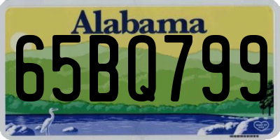 AL license plate 65BQ799