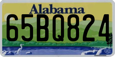 AL license plate 65BQ824