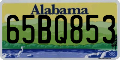 AL license plate 65BQ853