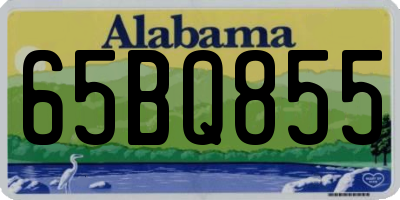 AL license plate 65BQ855