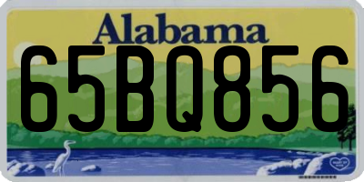 AL license plate 65BQ856