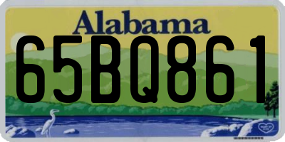 AL license plate 65BQ861