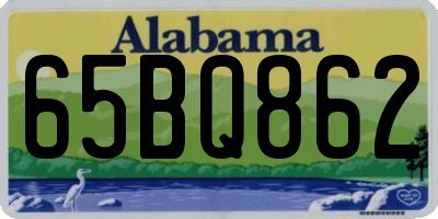 AL license plate 65BQ862