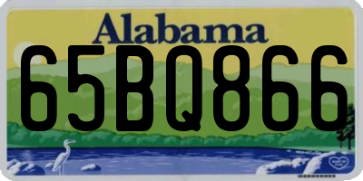 AL license plate 65BQ866