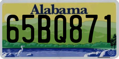 AL license plate 65BQ871