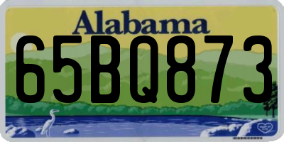 AL license plate 65BQ873