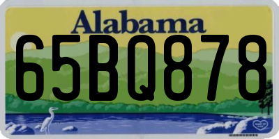 AL license plate 65BQ878