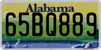 AL license plate 65BQ889