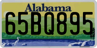 AL license plate 65BQ895