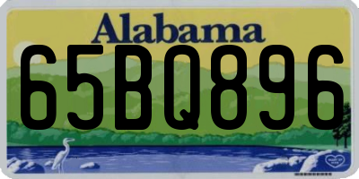 AL license plate 65BQ896