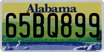 AL license plate 65BQ899