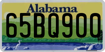 AL license plate 65BQ900
