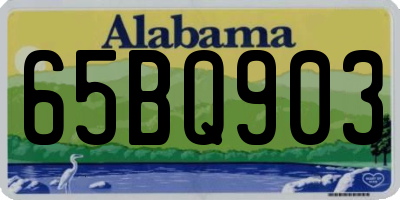 AL license plate 65BQ903