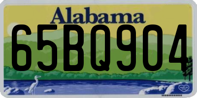 AL license plate 65BQ904