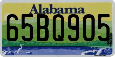 AL license plate 65BQ905