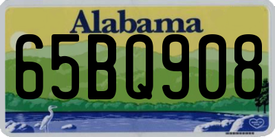 AL license plate 65BQ908