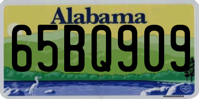 AL license plate 65BQ909