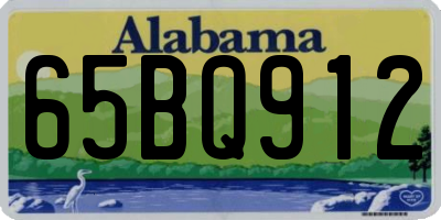 AL license plate 65BQ912