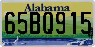 AL license plate 65BQ915
