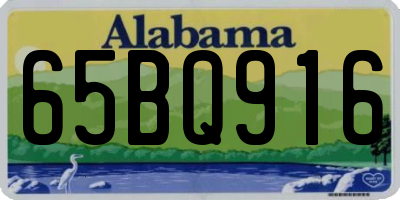AL license plate 65BQ916