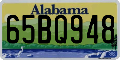 AL license plate 65BQ948