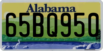 AL license plate 65BQ950