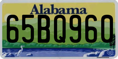 AL license plate 65BQ960