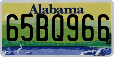 AL license plate 65BQ966