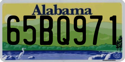 AL license plate 65BQ971