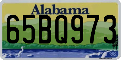AL license plate 65BQ973