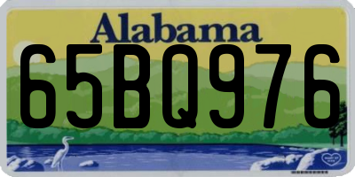 AL license plate 65BQ976