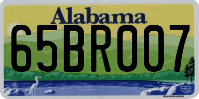 AL license plate 65BR007
